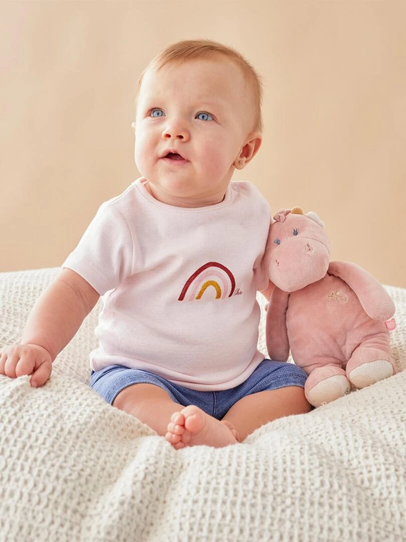 Set t shirt + short denim clair Noukie's Rose