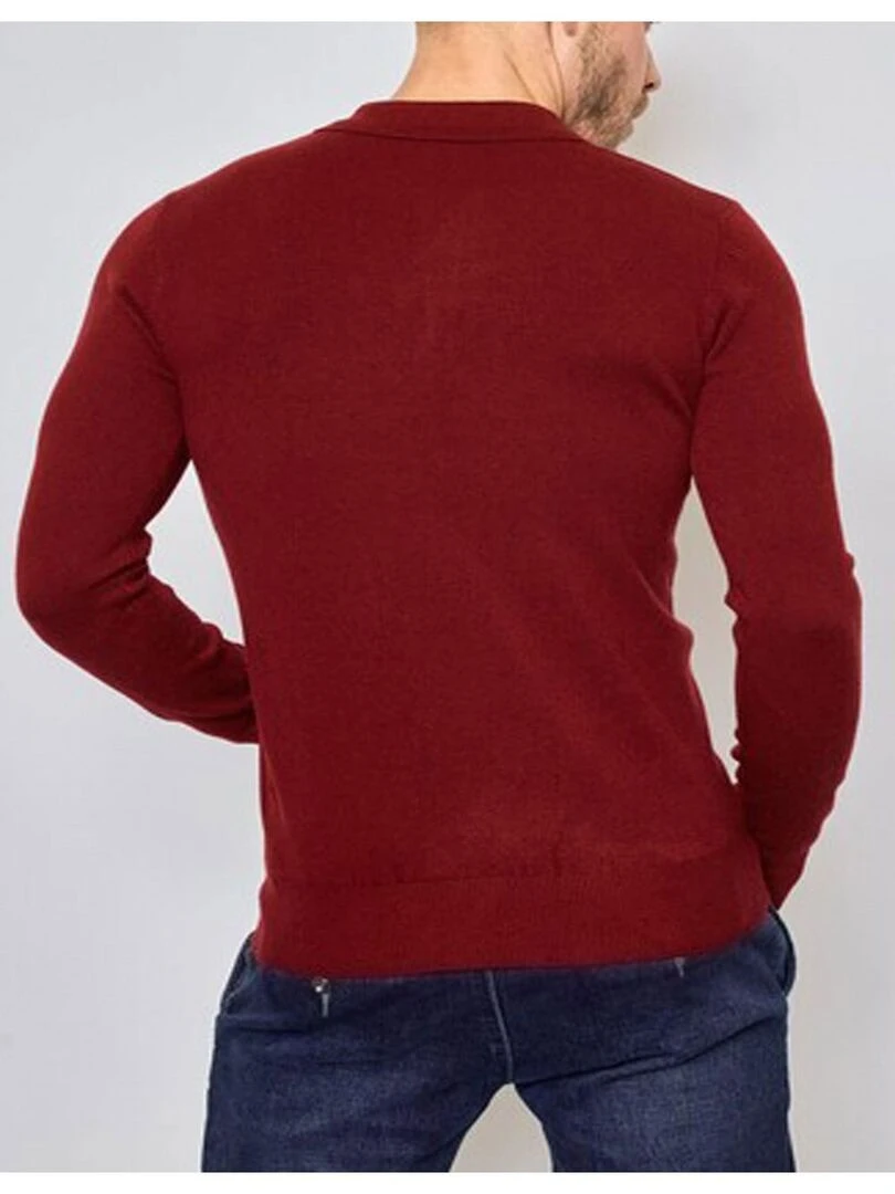 Pull col polo Kebello   Bordeaux