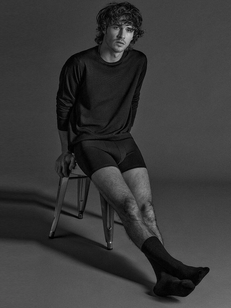 Impetus Chaussettes mi hautes en laine Noir
