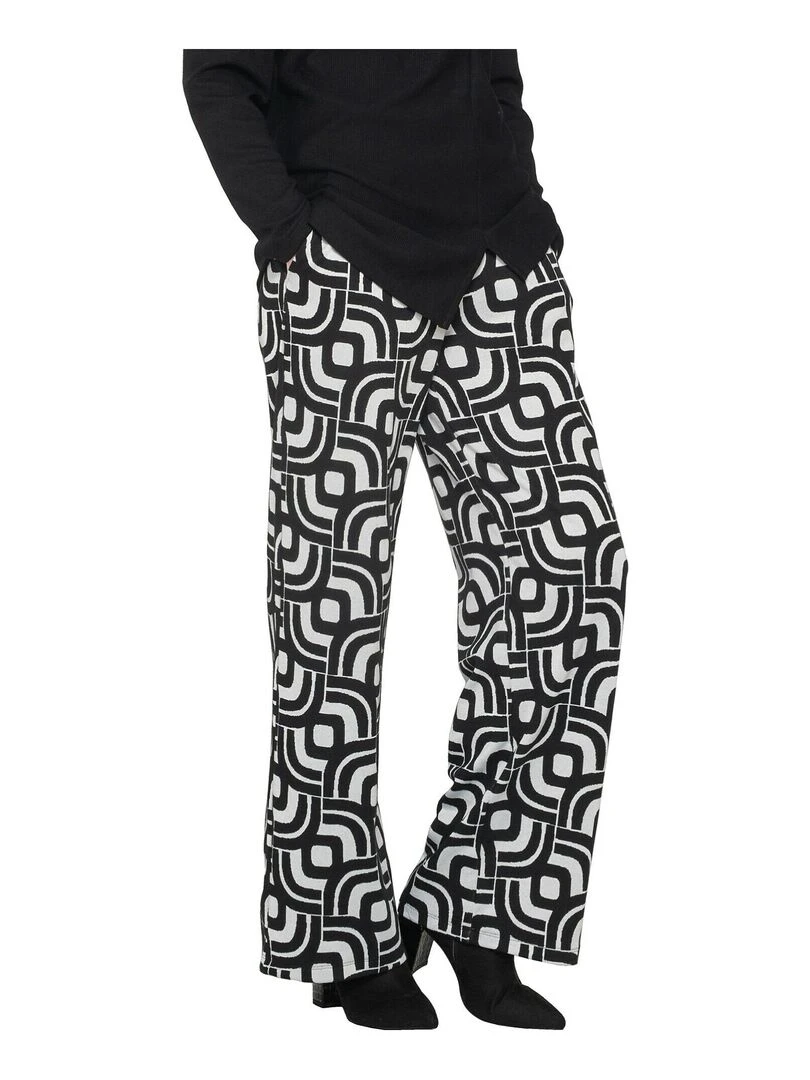 Pantalon évasé Inspired Noir