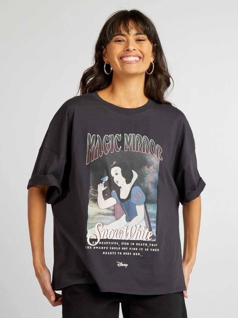 T shirt en jersey 'Blanche Neige' 'Disney'   Gris
