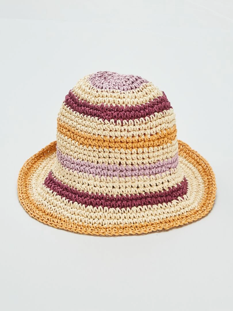 Chapeau capeline beige