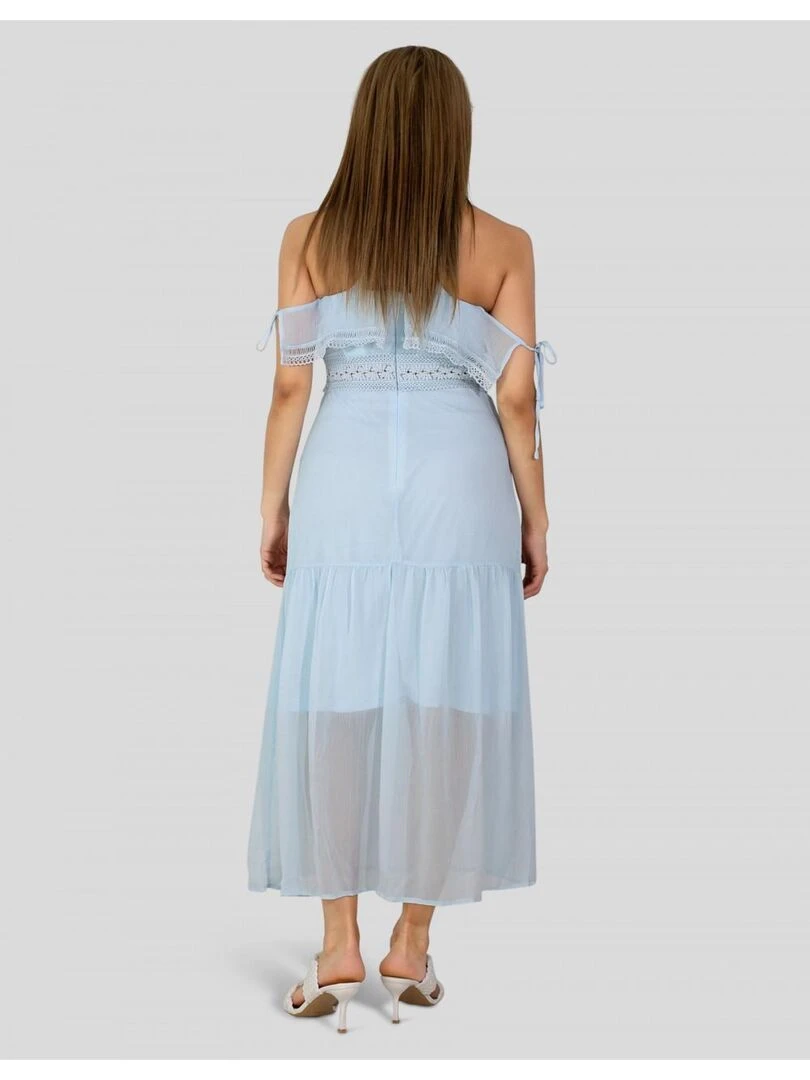 Robe longue Kebello   Bleu