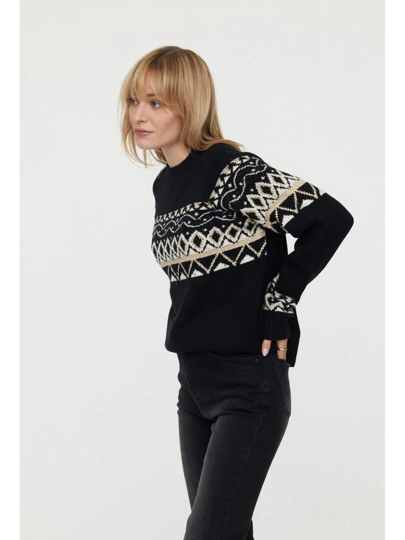 Lee Cooper Pull manches longues polyester loose CHRISTA Noir