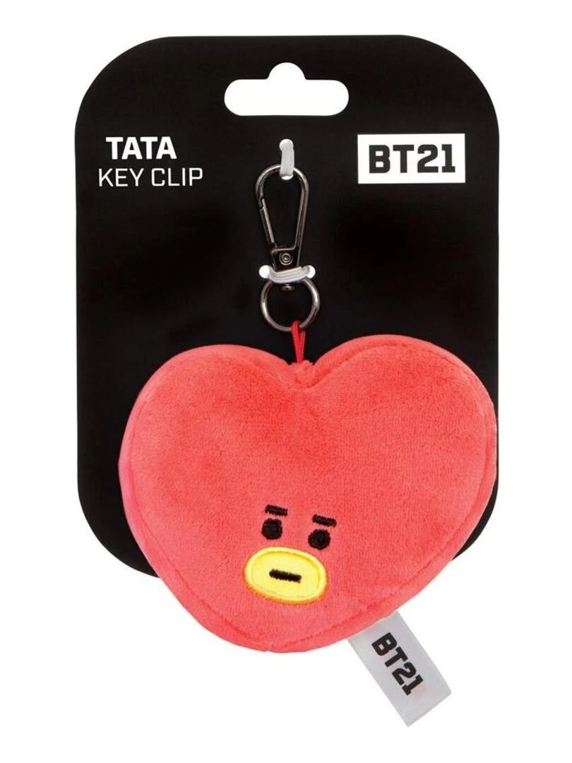 BT21 porte cle Tata coeur rose   Orange
