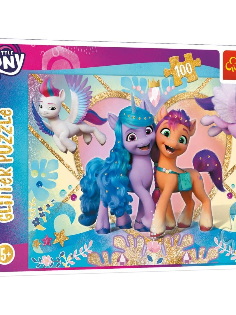 Puzzle 100 pièces Glitter : My Little Pony : Poneys brillants N/A