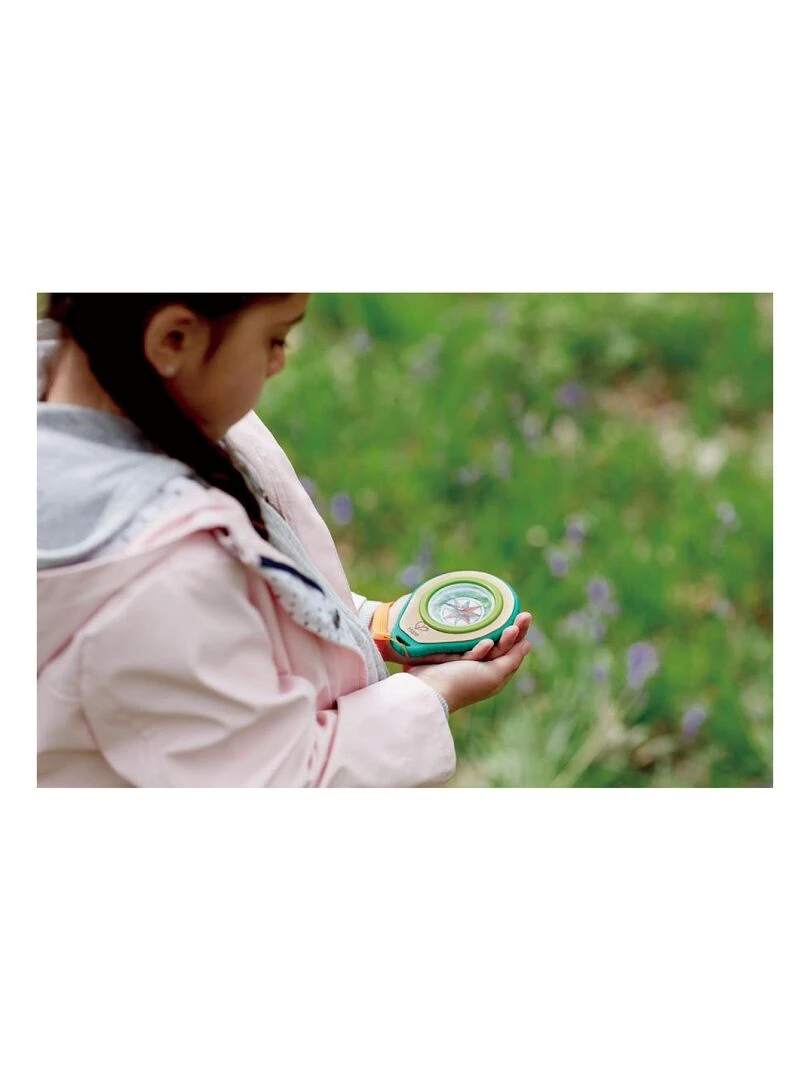 Set Boussole En Bambou Et Mousqueton   N/A