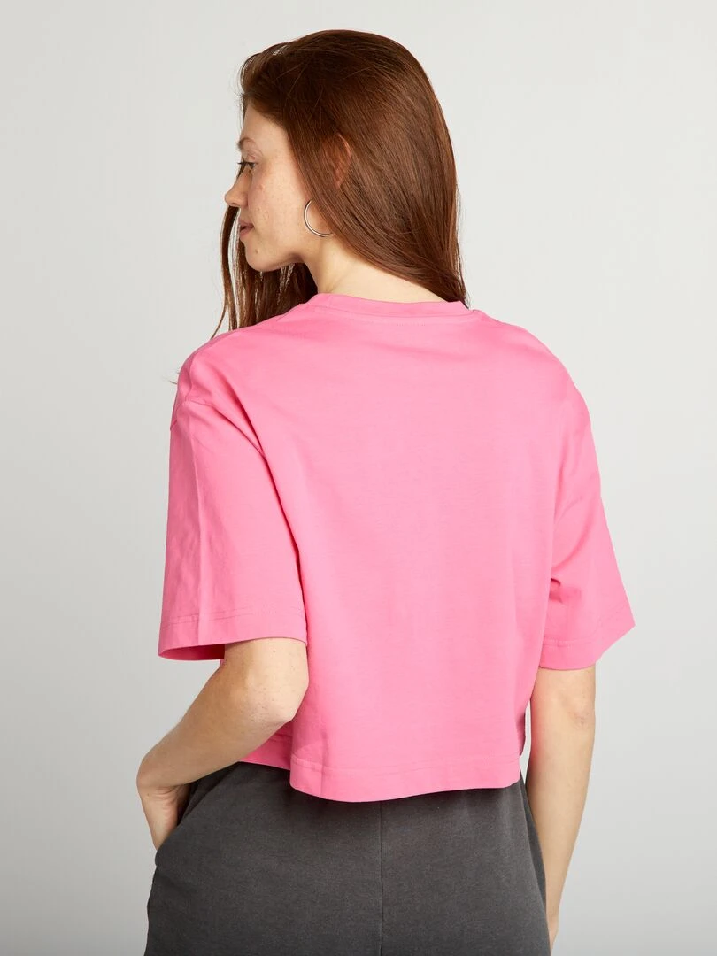 T shirt crop top large   rose