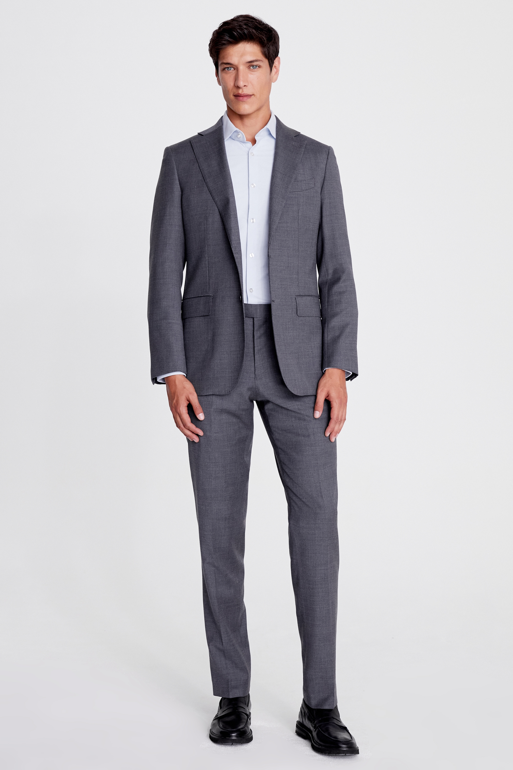 Italian Tailored Fit Black Peak Lapel Tuxedo Jacket   Buy Online at Moss