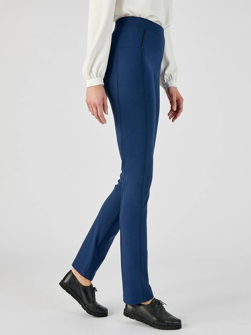 Pantalon maille milano enfilable   Damart   Bleu marine