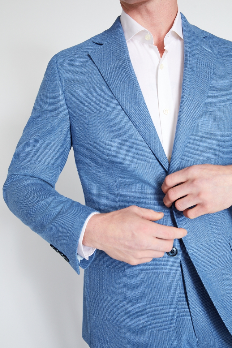 Slim Fit Ink Houndstooth Dress Jacket   Buy Online at Moss