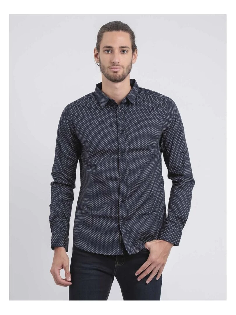 Chemise manches longues TADIRIL Bleu marine