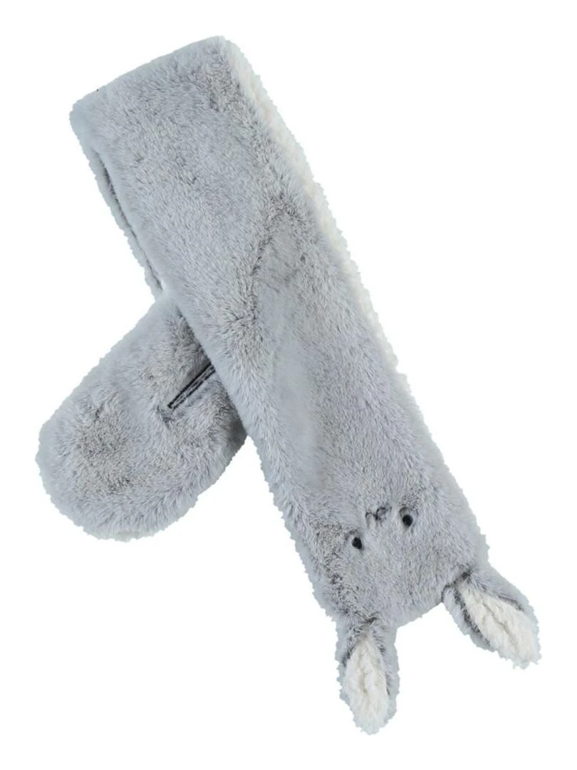 Echarpe grise en fausse fourrure Noukie's Gris