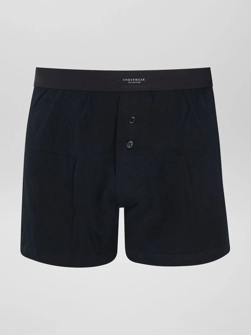Lot de 3 boxers unis   Noir