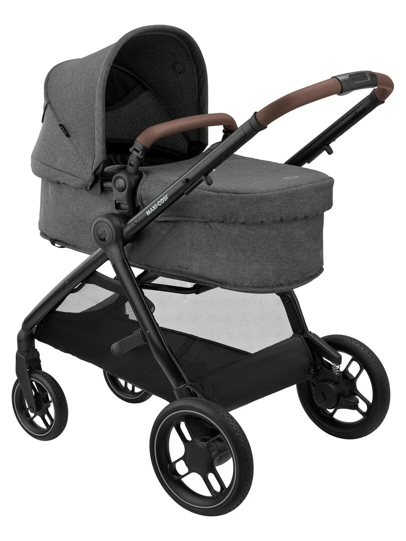MAXI COSI Poussette 3 en 1 ZeliaS iSize Nacelle+Siège auto Cabriofix S iSize+Sac à langer   Gris Gris