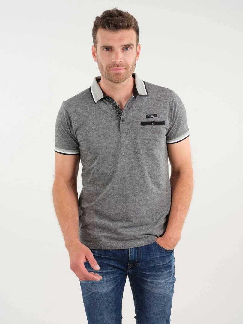 Polo en jersey pour homme 'Deeluxe' Gris