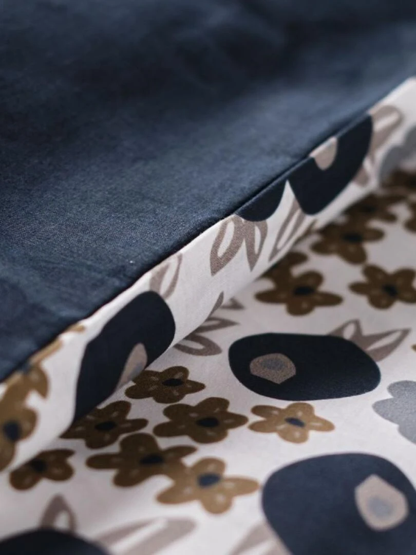 Housse de couette Sunshine Millefiori + taie(s) 100% coton 57 fils Bleu