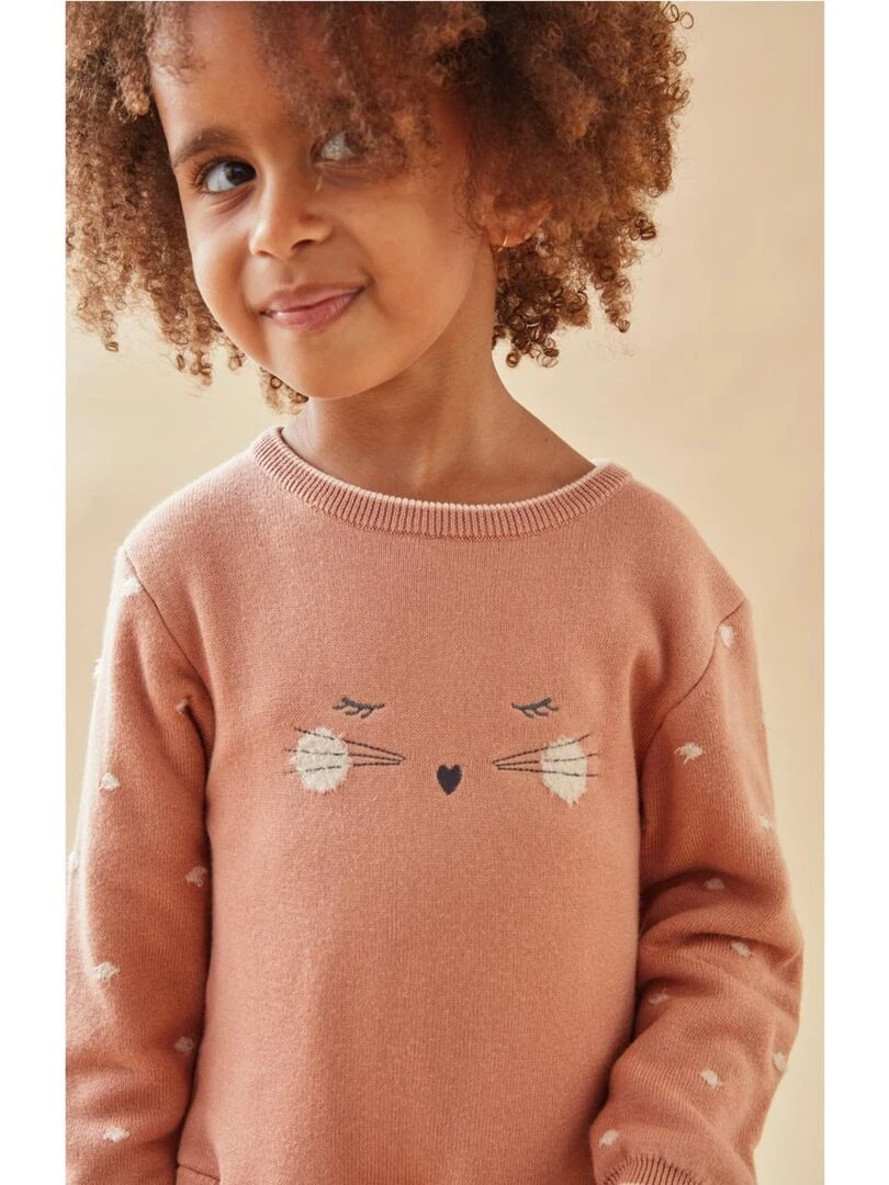 Robe chat tricot foncé Noukie's Rose
