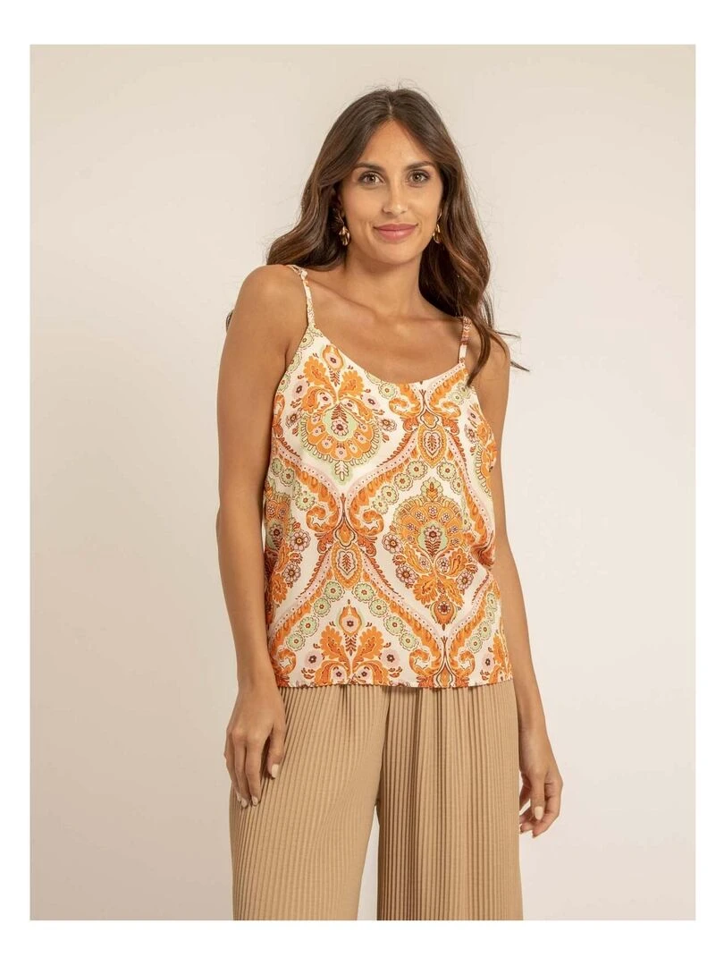 Caraco motifs FARIZA Orange