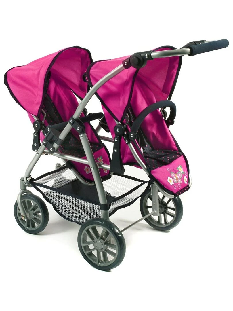 Poussette Tandem Buggy Vario Bleu Rose N/A