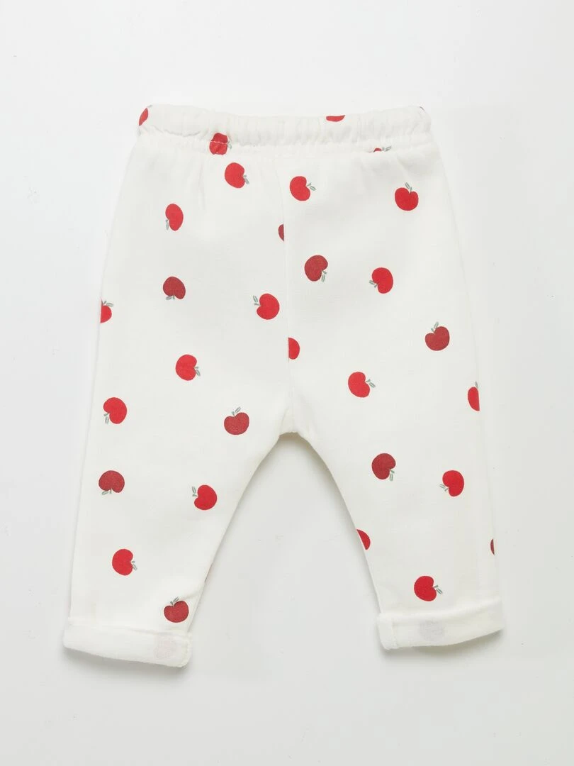 Pantalon jogging forme sarouel   Blanc