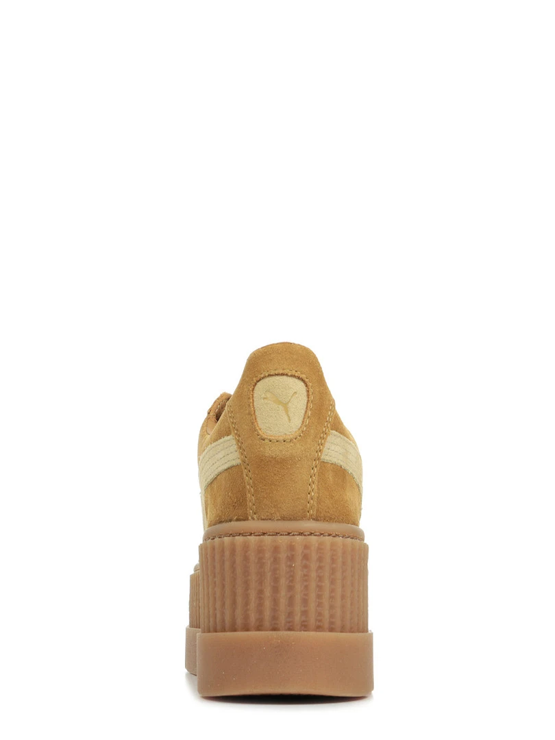 Baskets Rihanna Cleated Creeper Suede   Marron