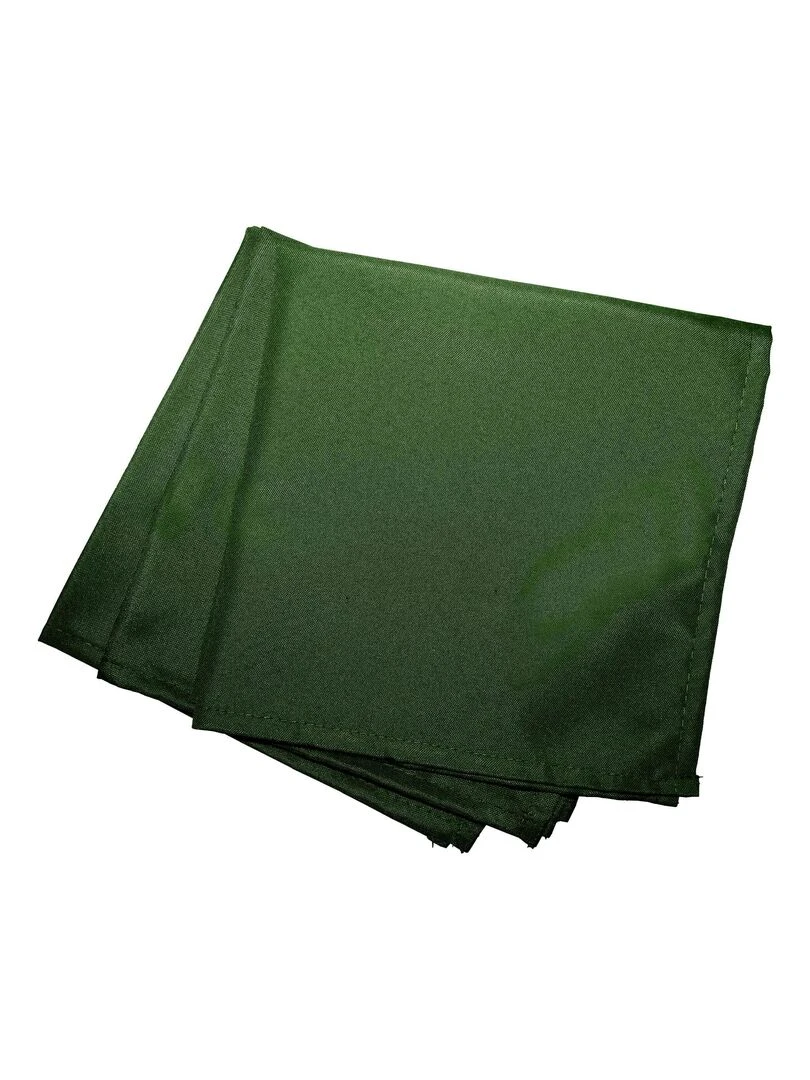 3 Serviettes de table Collection Uni Essentiel Top couleur Kaki