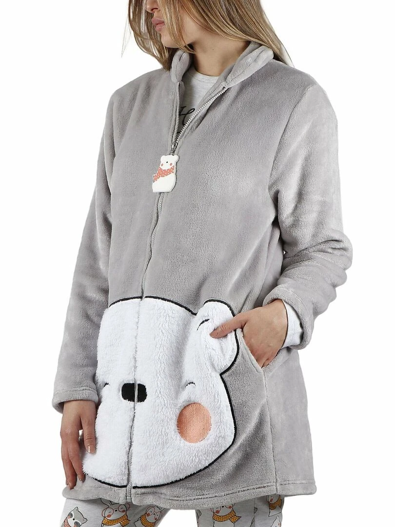 Veste d'intérieur Hello Winter   Gris