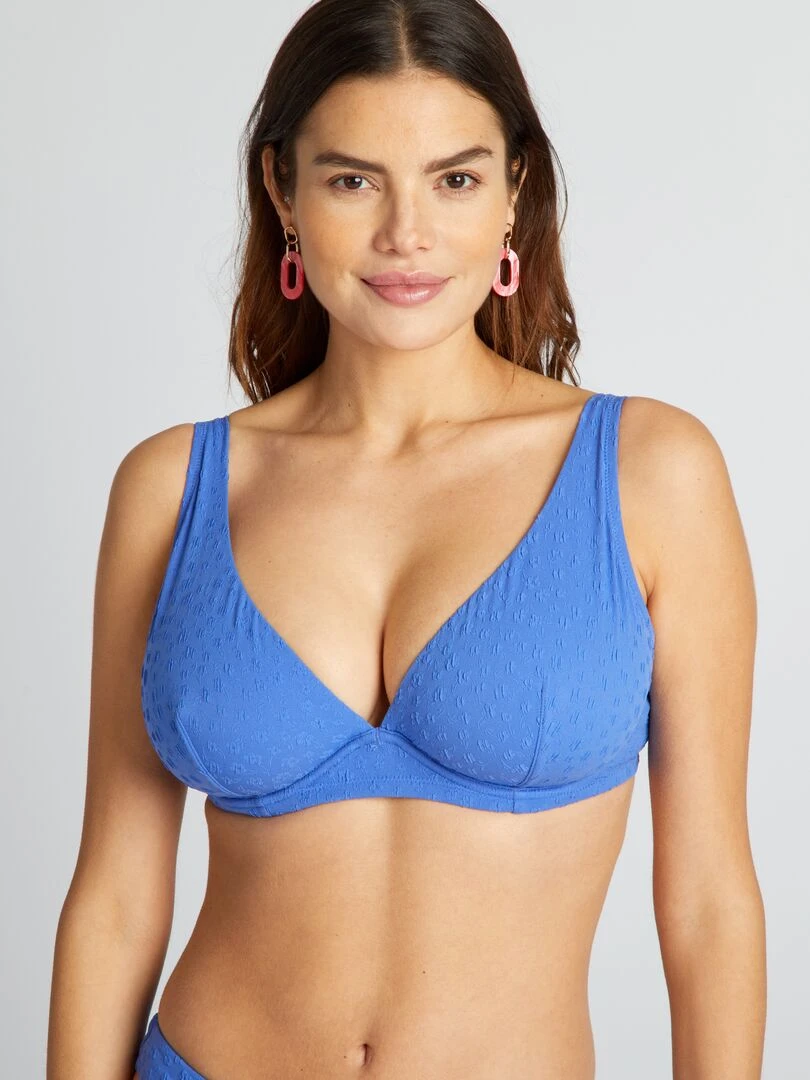 Soutien gorge de bain D&E   bleu