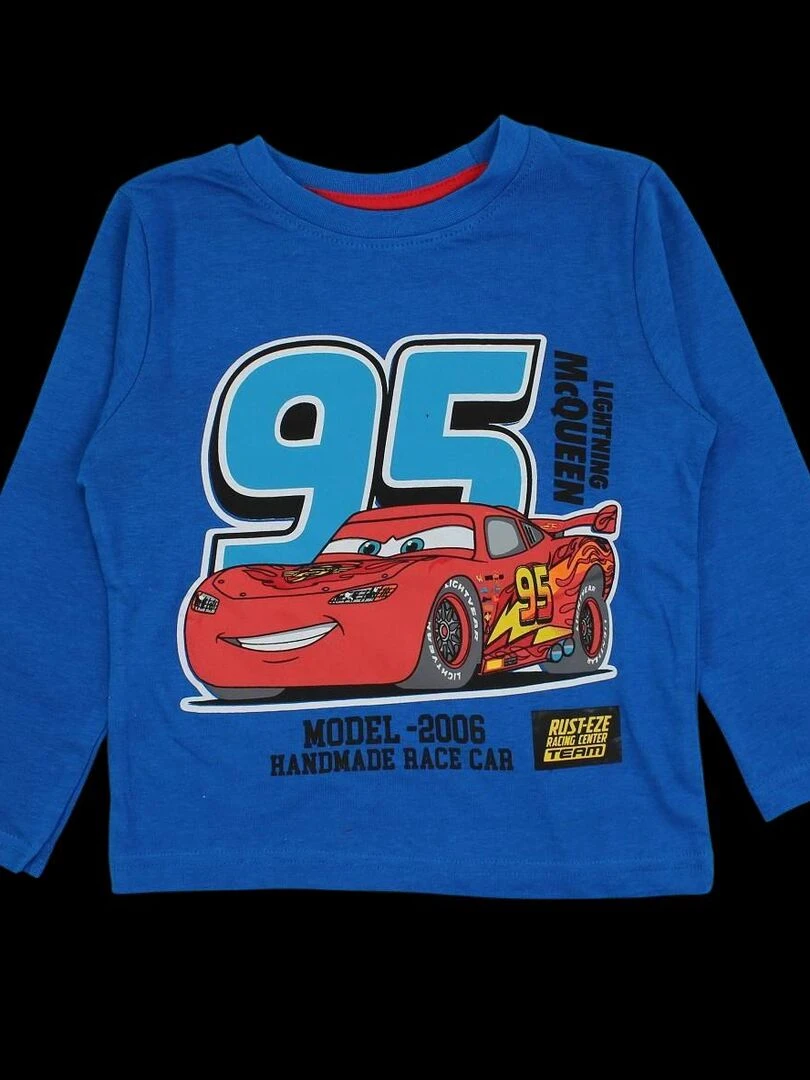 Disney Pyjama garçon imprimé Cars en coton Bleu