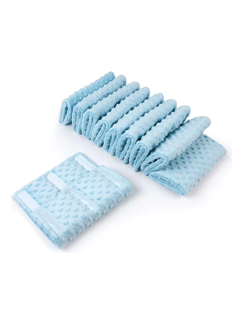 Tour de lit modulable 10 pièces extra doux MINKY Bleu