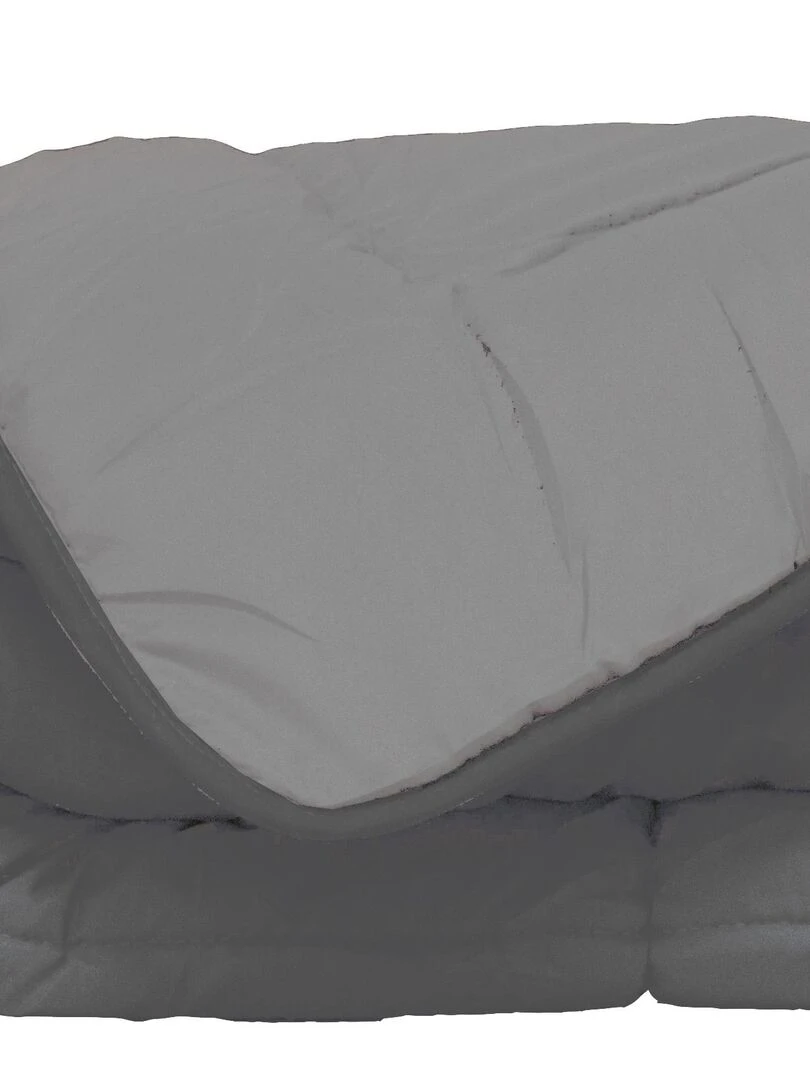 Couette d'été en microfibre bicolore Gris clair