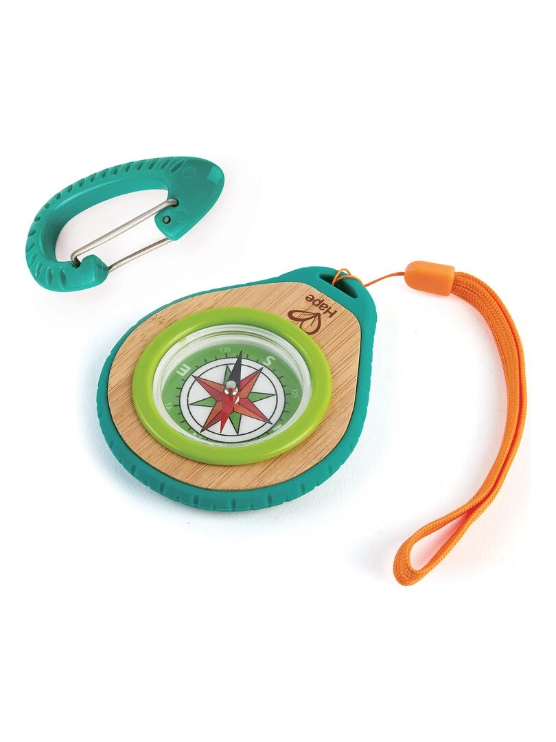 Set Boussole En Bambou Et Mousqueton N/A