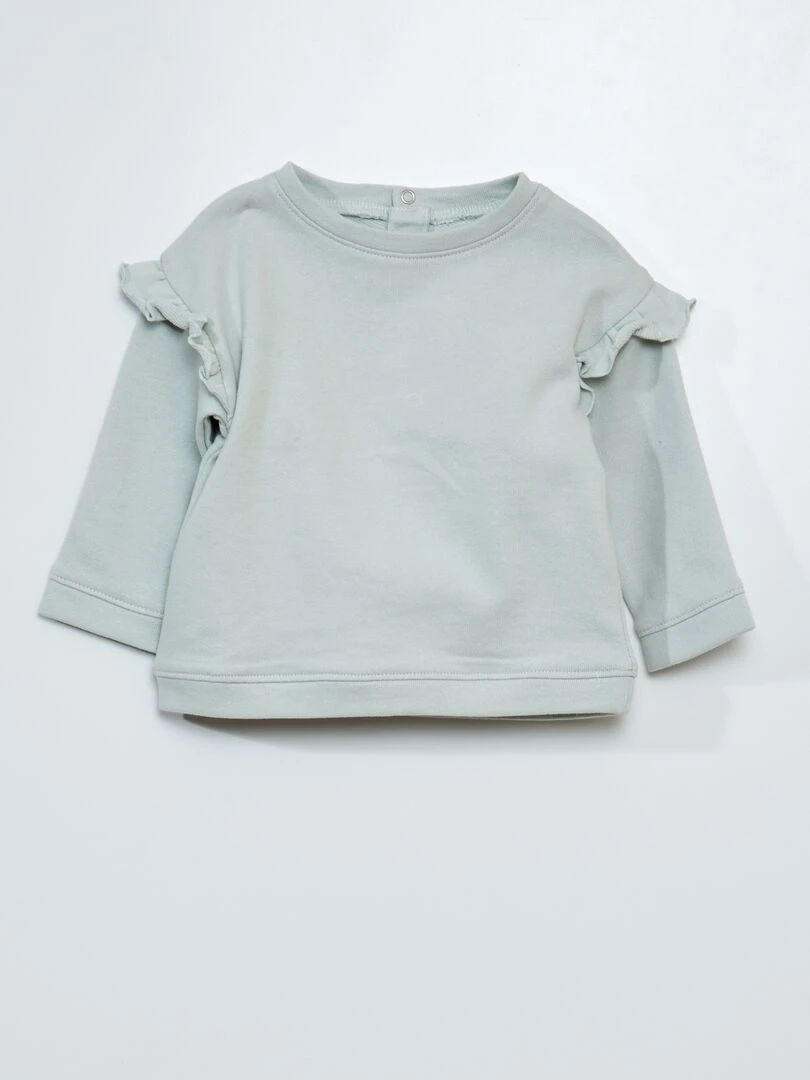 Sweat en french terry Bleu