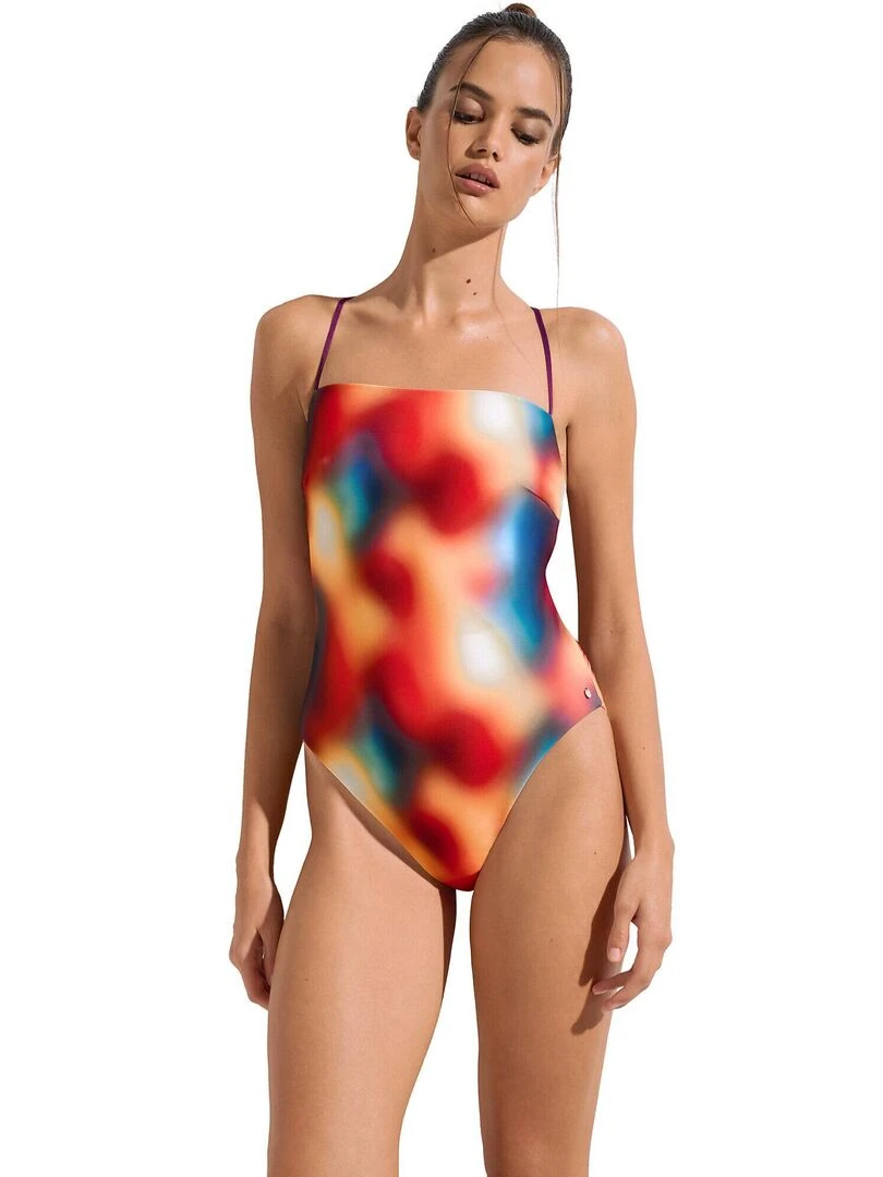 Maillot de bain une pièce sans armatures multipositions Olympia Multicolore