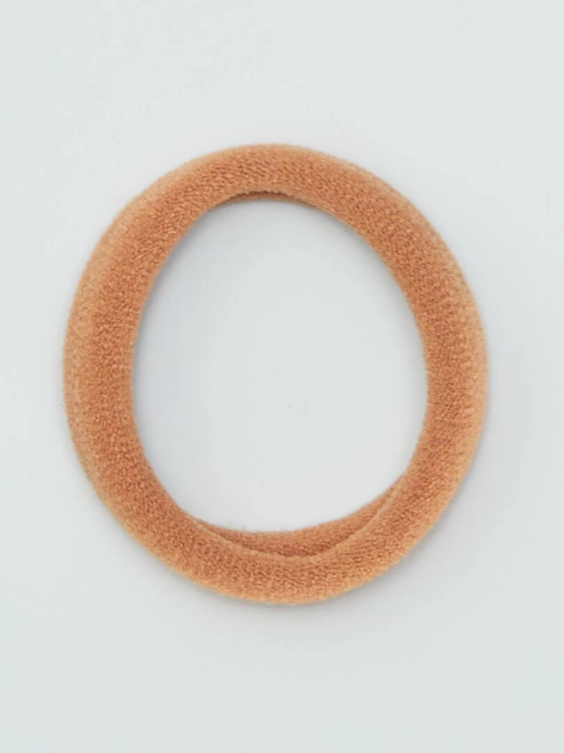 Lot de 10 élastiques pour cheveux   BEIGE