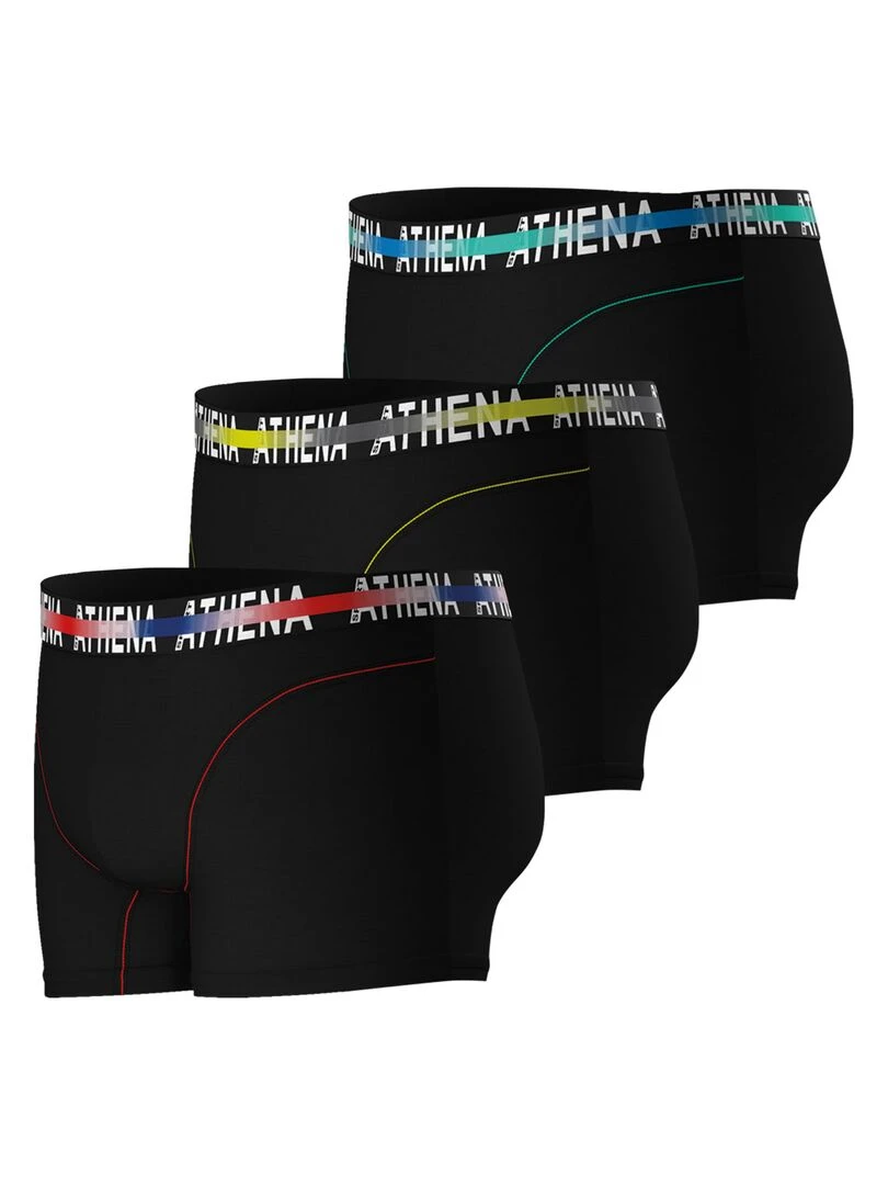 Lot de 3 boxers homme Endurance 24h   Noir