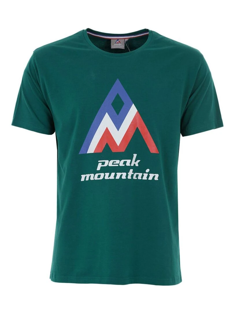 T shirt manches courtes homme CIMES PEAK MOUNTAIN Vert