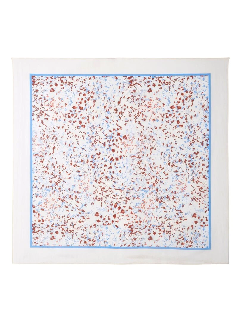 Foulard carré fluide Damart Blanc