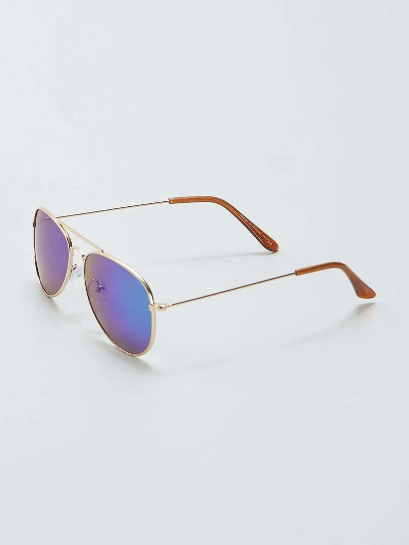 Lunettes de soleil aviateur Vert