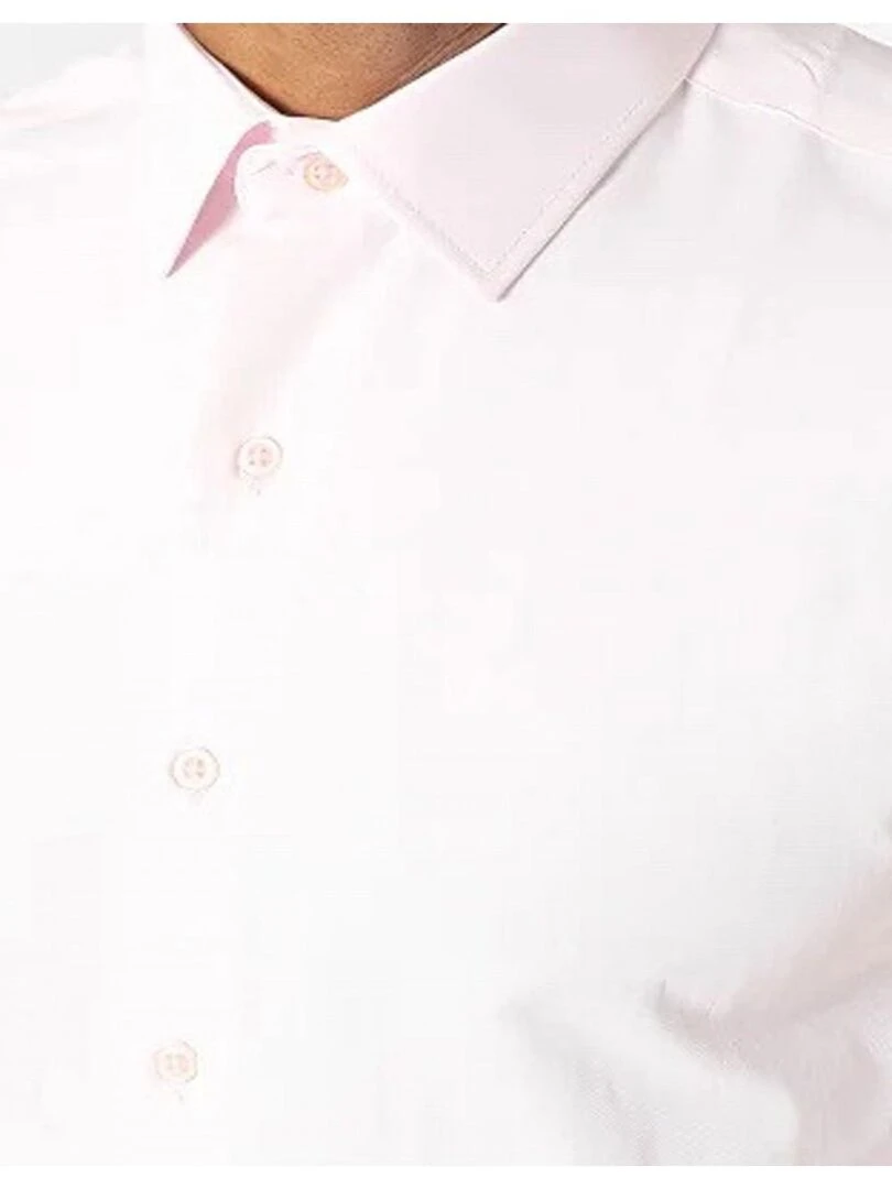 Chemise Slim Fit Kebello   Rose