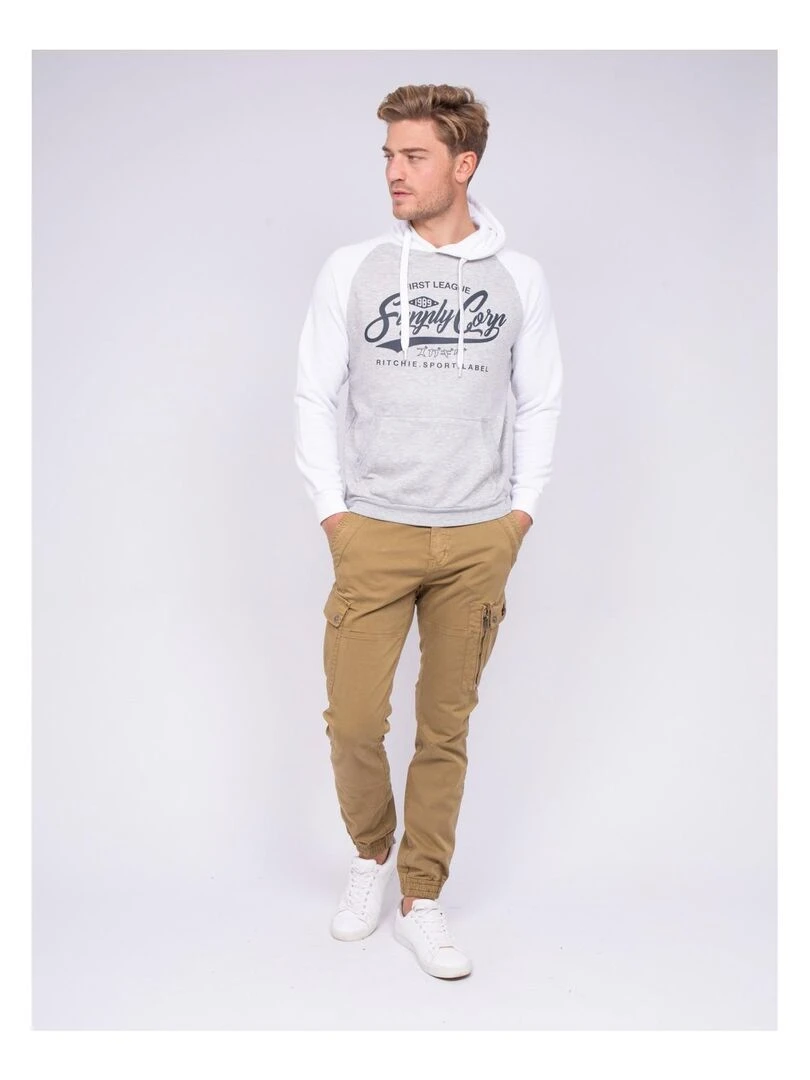 sweat capuche WANDATY   Blanc