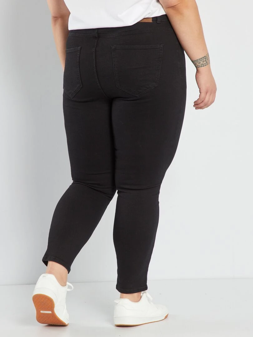 Jean skinny à taille haute   L32   Noir