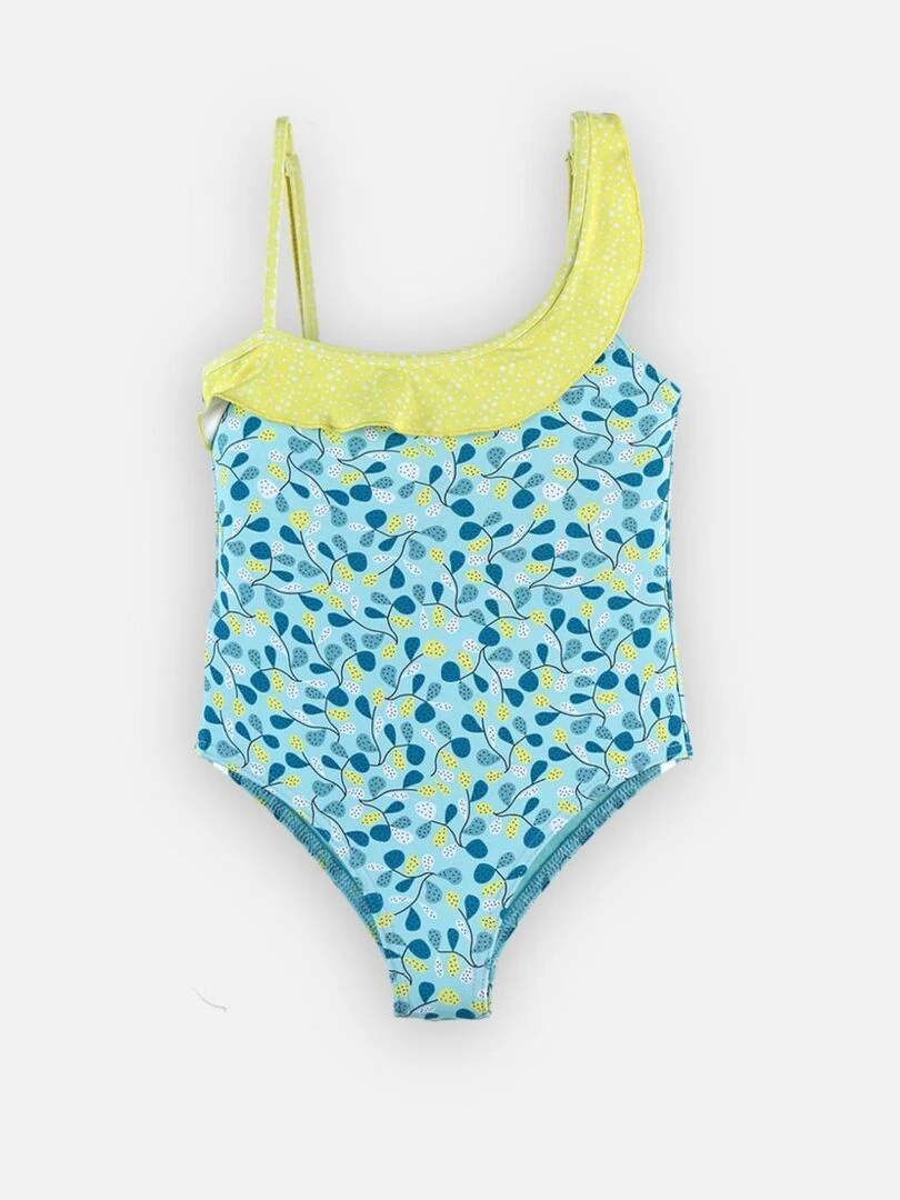 Maillot à imprimés  aqua/citron   Archimède   Bleu