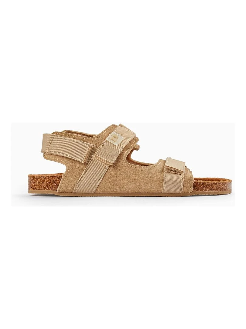Sandales en cuir pour garçon PICASSO Beige foncé