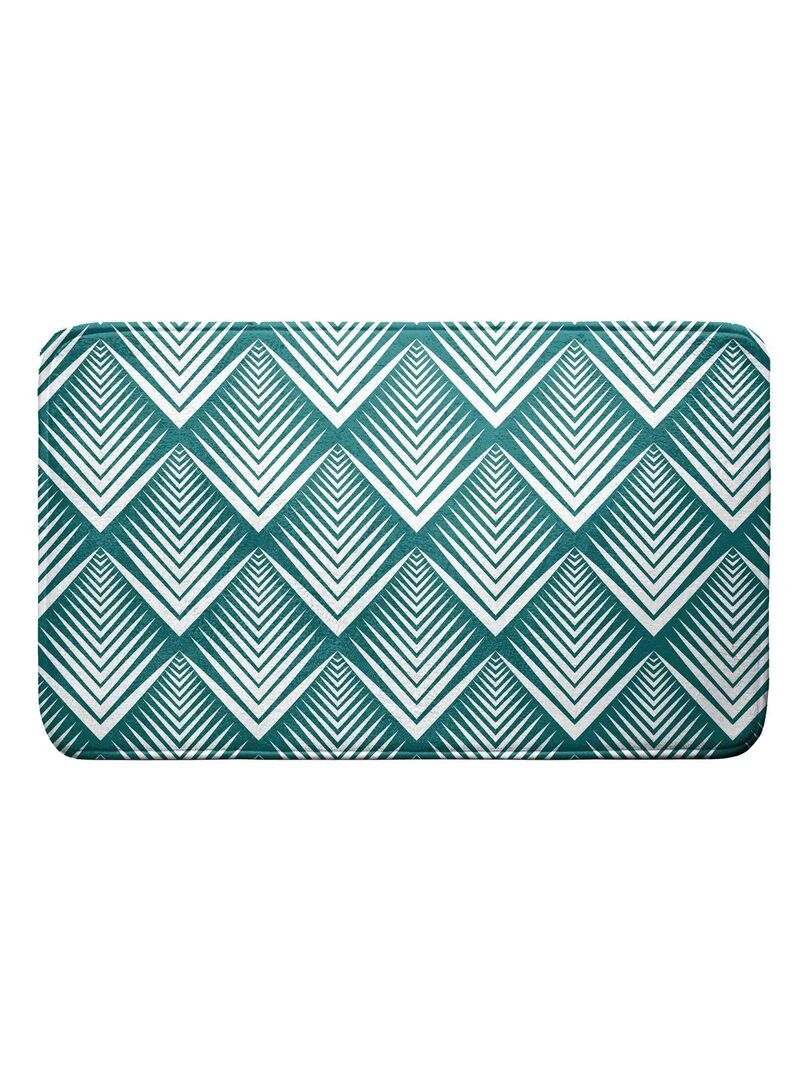 Tapis de bain Modele Blue Art Bleu