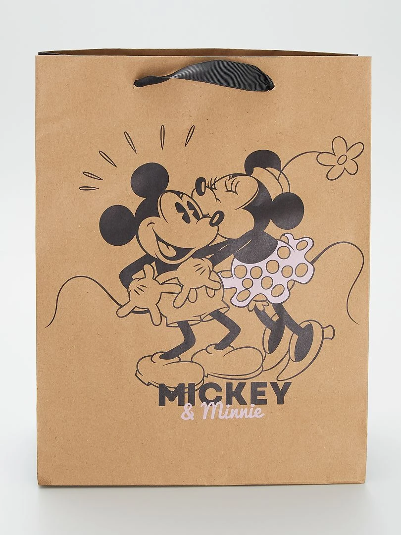Sac cadeau 'Disney' 'Mickey' marron