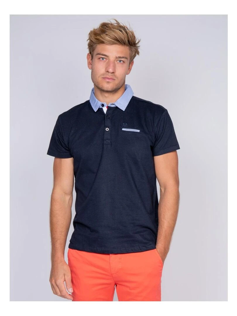 Polo PINOLE Bleu marine