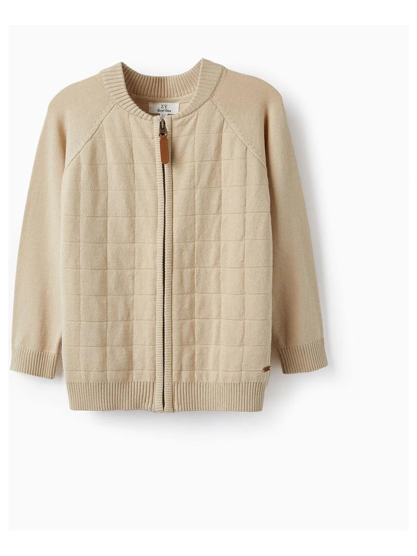 Gilet en Maille pour Garçon ATLANTIC COMPANY Beige clair