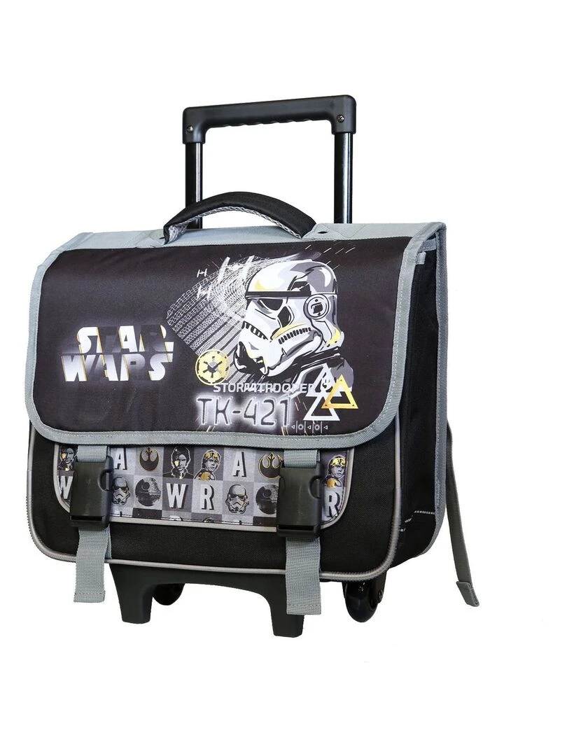 BAGTROTTER Cartable à roulettes 38 cm Disney Star Wars Noir Noir